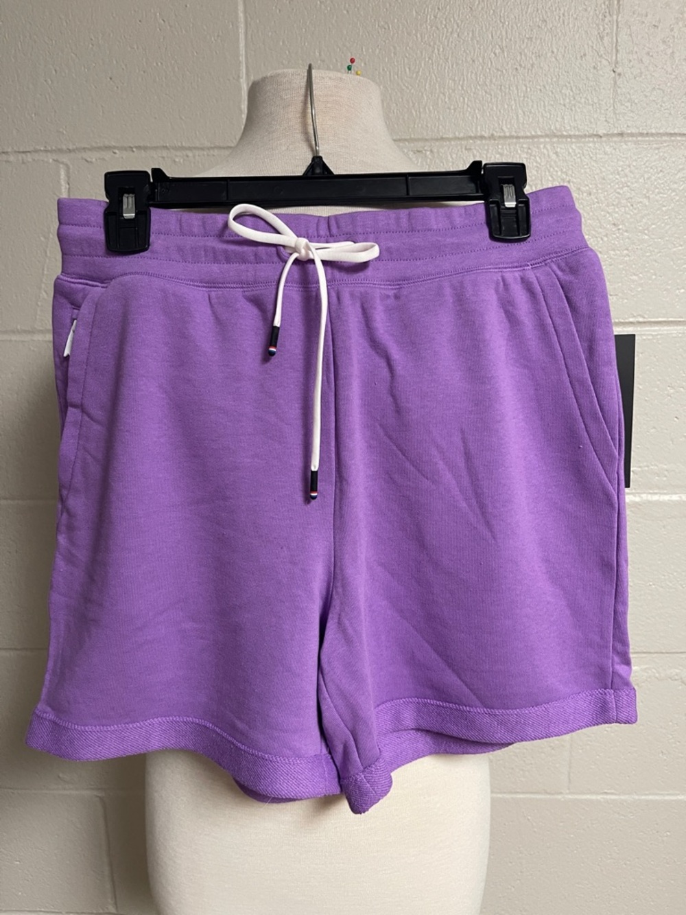 Casual Lavender Athletic Drawstring Shorts